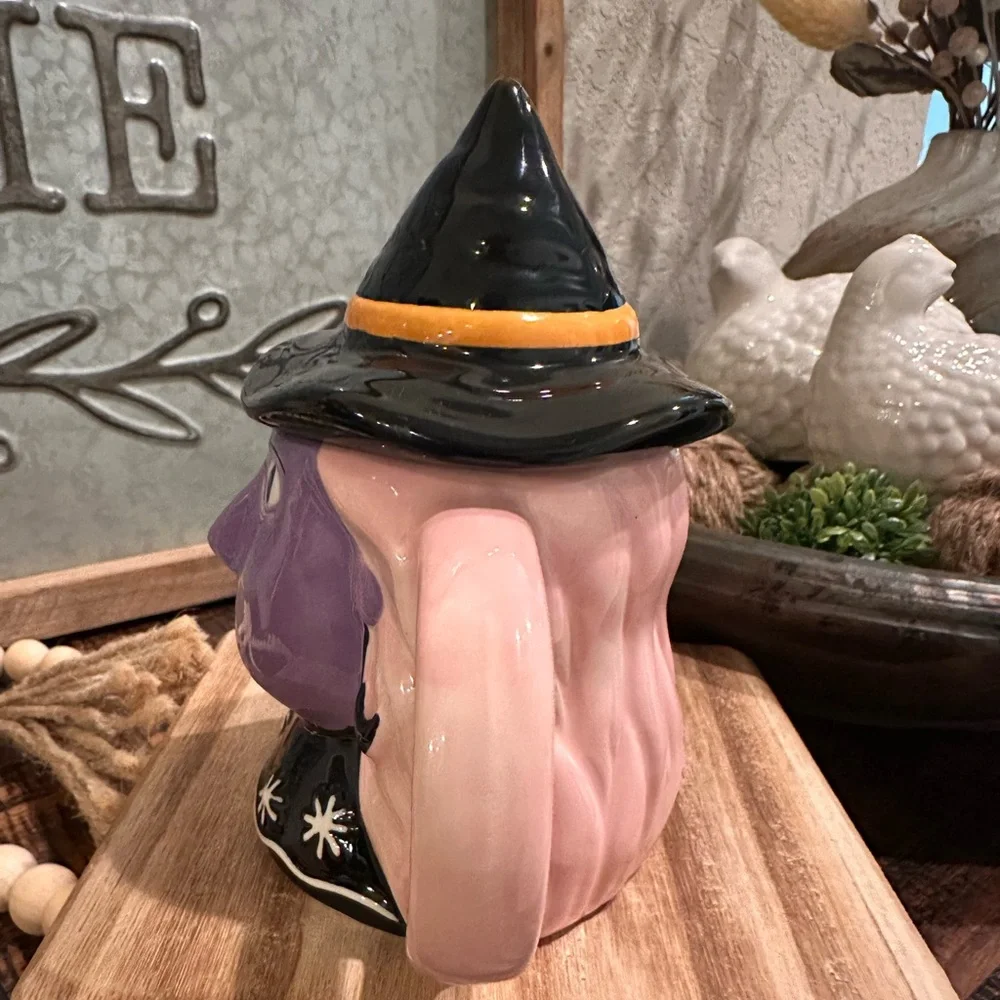 Hyde & EEK Boutique Halloween 8 fl oz Figural Mini Witch Mug with Lid  2025